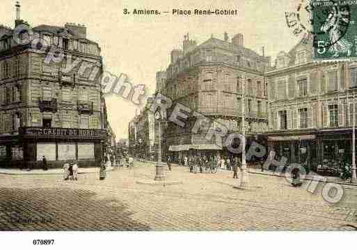 Ville de AMIENS, carte postale ancienne