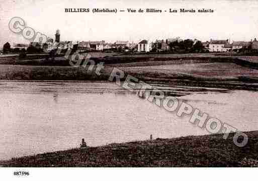 Ville de BILLIERS, carte postale ancienne