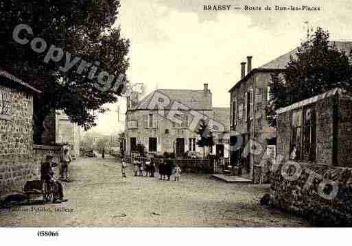 Ville de BRASSY, carte postale ancienne