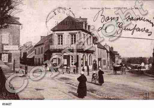 Ville de GUIPAVAS, carte postale ancienne