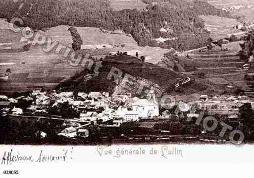 Ville de LULLIN, carte postale ancienne