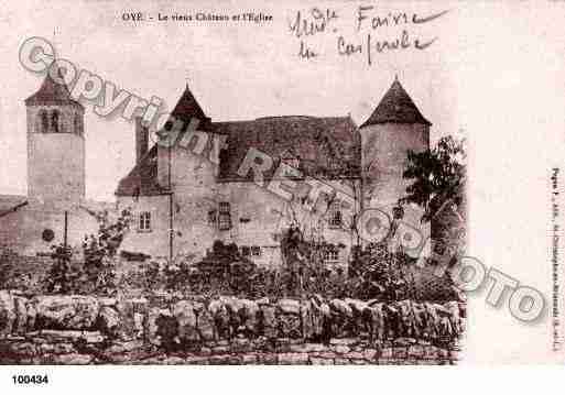 Ville de OYE, carte postale ancienne