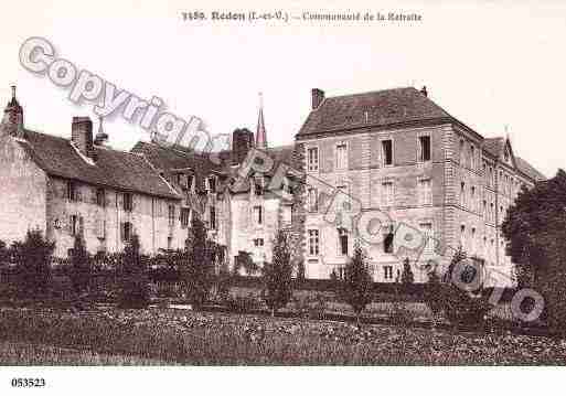 Ville de REDON, carte postale ancienne