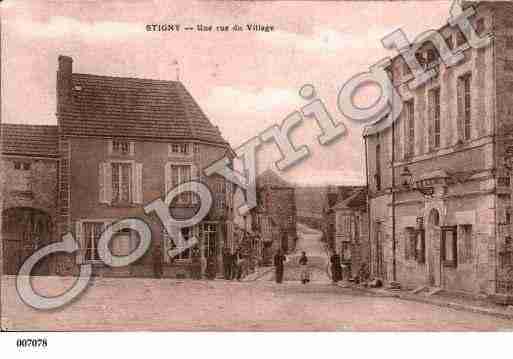 Ville de STIGNY, carte postale ancienne