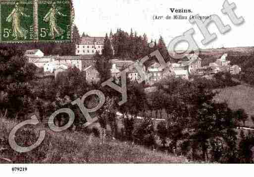 Ville de VEZINSDELEVEZOU, carte postale ancienne