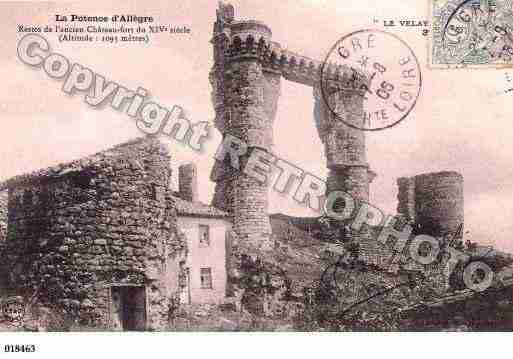 Ville de ALLEGRE, carte postale ancienne