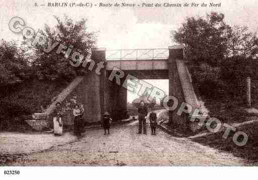 Ville de BARLIN, carte postale ancienne