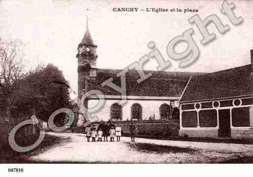 Ville de CANCHY, carte postale ancienne