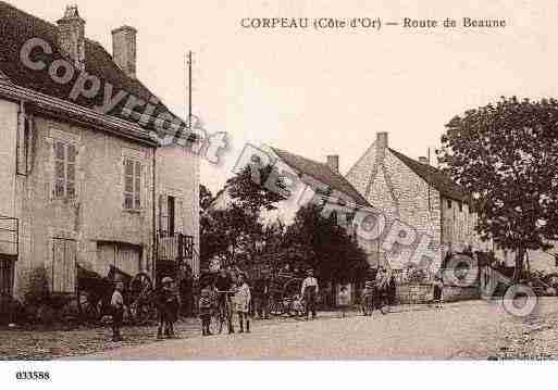 Ville de CORPEAU, carte postale ancienne