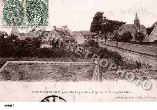 Ville de DRUYPARIGNY, carte postale ancienne