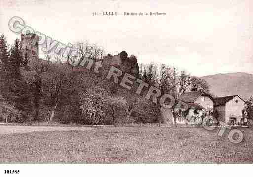 Ville de LULLY, carte postale ancienne