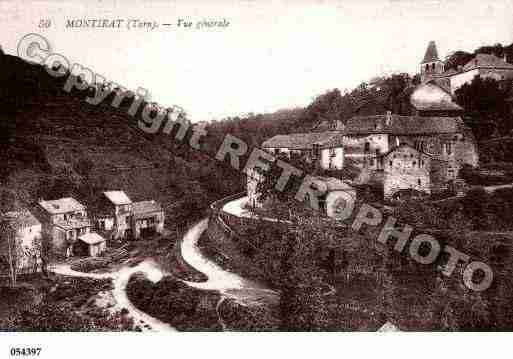 Ville de MONTIRAT, carte postale ancienne