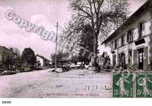 Ville de SAINTCERGUES, carte postale ancienne