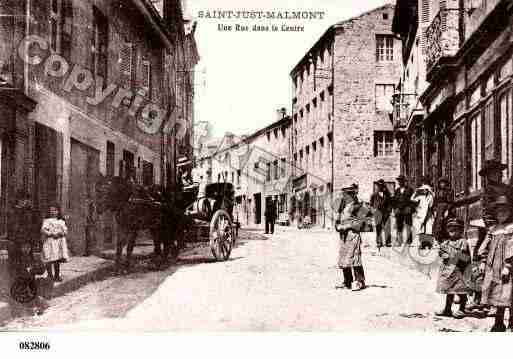 Ville de SAINTJUSTMALMONT, carte postale ancienne