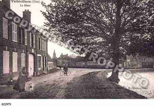 Ville de THIBIVILLERS, carte postale ancienne