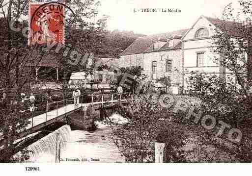 Ville de TREON, carte postale ancienne