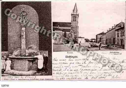 Ville de UCKANGE, carte postale ancienne
