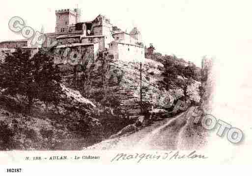 Ville de AULAN, carte postale ancienne