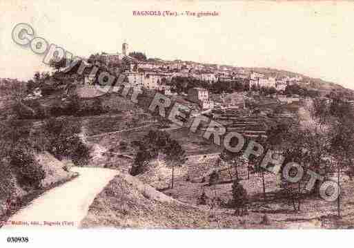 Ville de BAGNOLSENFORET, carte postale ancienne