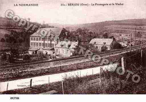 Ville de BERJOU, carte postale ancienne