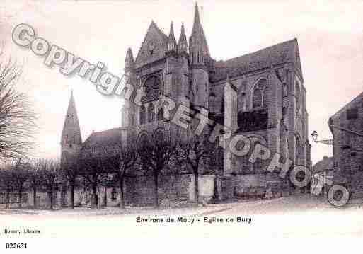 Ville de BURY, carte postale ancienne