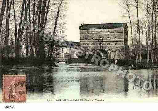 Ville de CONDESURSARTHE, carte postale ancienne