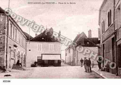 Ville de COULANGESLAVINEUSE, carte postale ancienne