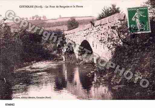 Ville de COUSOLRE, carte postale ancienne