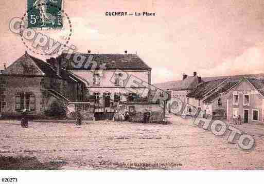 Ville de CUCHERY, carte postale ancienne