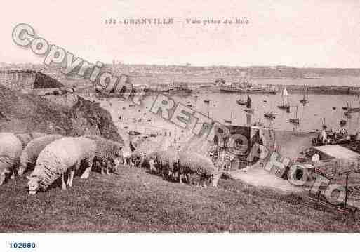 Ville de GRANVILLE, carte postale ancienne