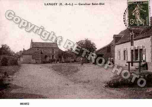 Ville de LANGEY, carte postale ancienne