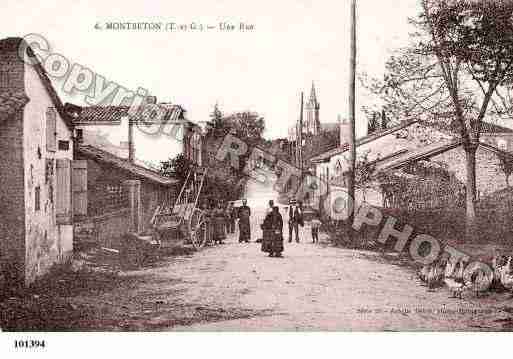 Ville de MONTBETON, carte postale ancienne