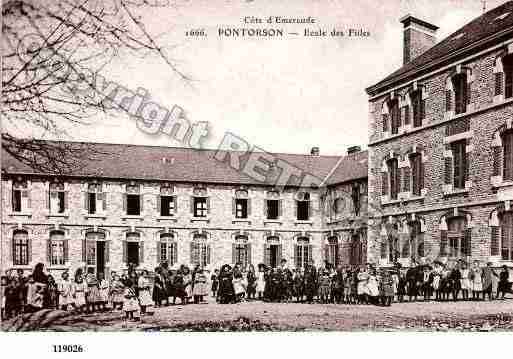 Ville de PONTORSON, carte postale ancienne