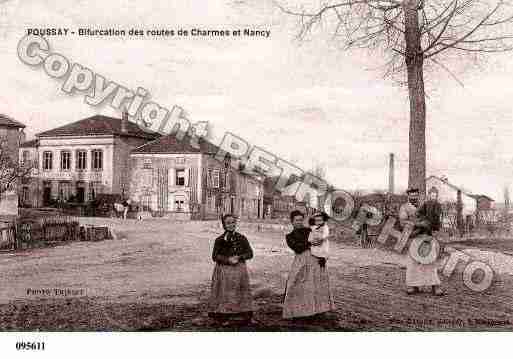 Ville de POUSSAY, carte postale ancienne