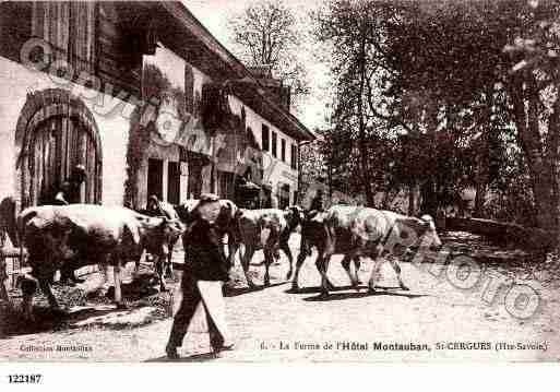 Ville de SAINTCERGUES, carte postale ancienne