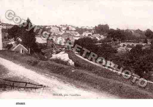 Ville de SELLES, carte postale ancienne