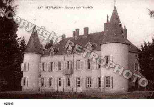 Ville de SERMAGES, carte postale ancienne