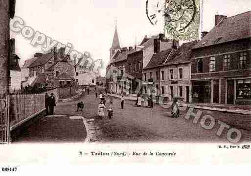 Ville de TRELON, carte postale ancienne