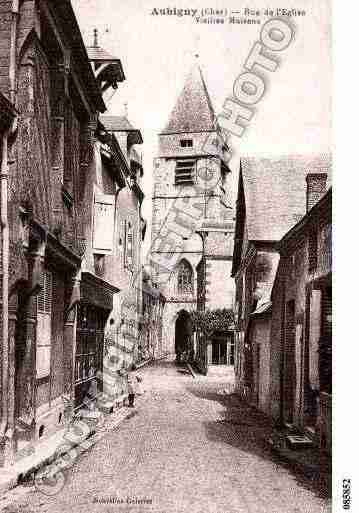 Ville de AUBIGNYSURNERE, carte postale ancienne