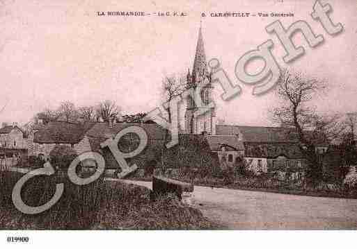 Ville de CARANTILLY, carte postale ancienne