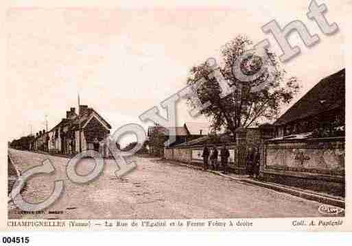 Ville de CHAMPIGNELLES, carte postale ancienne