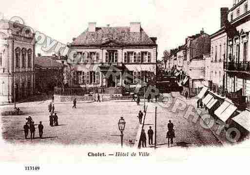 Ville de CHOLET, carte postale ancienne