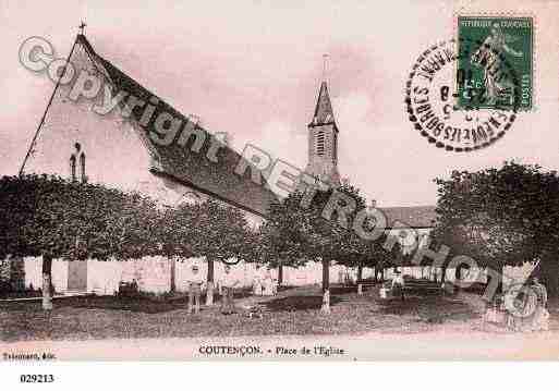 Ville de COUTENCON, carte postale ancienne