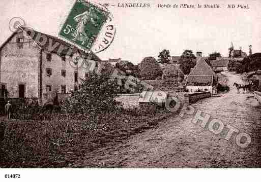 Ville de LANDELLES, carte postale ancienne