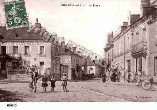 Ville de LOUANS, carte postale ancienne