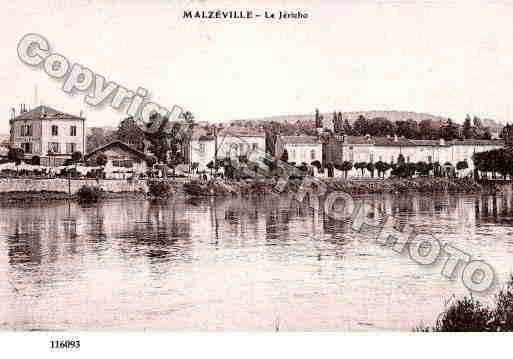 Ville de MALZEVILLE, carte postale ancienne