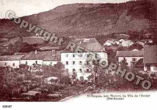 Ville de SAINTCERGUES, carte postale ancienne