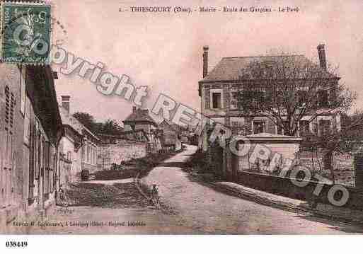 Ville de THIESCOURT, carte postale ancienne