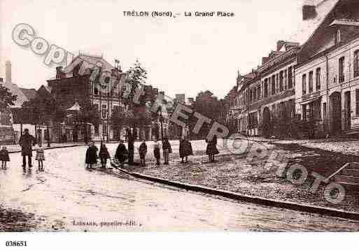 Ville de TRELON, carte postale ancienne