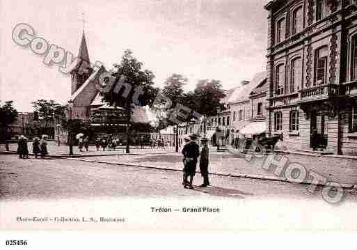 Ville de TRELON, carte postale ancienne